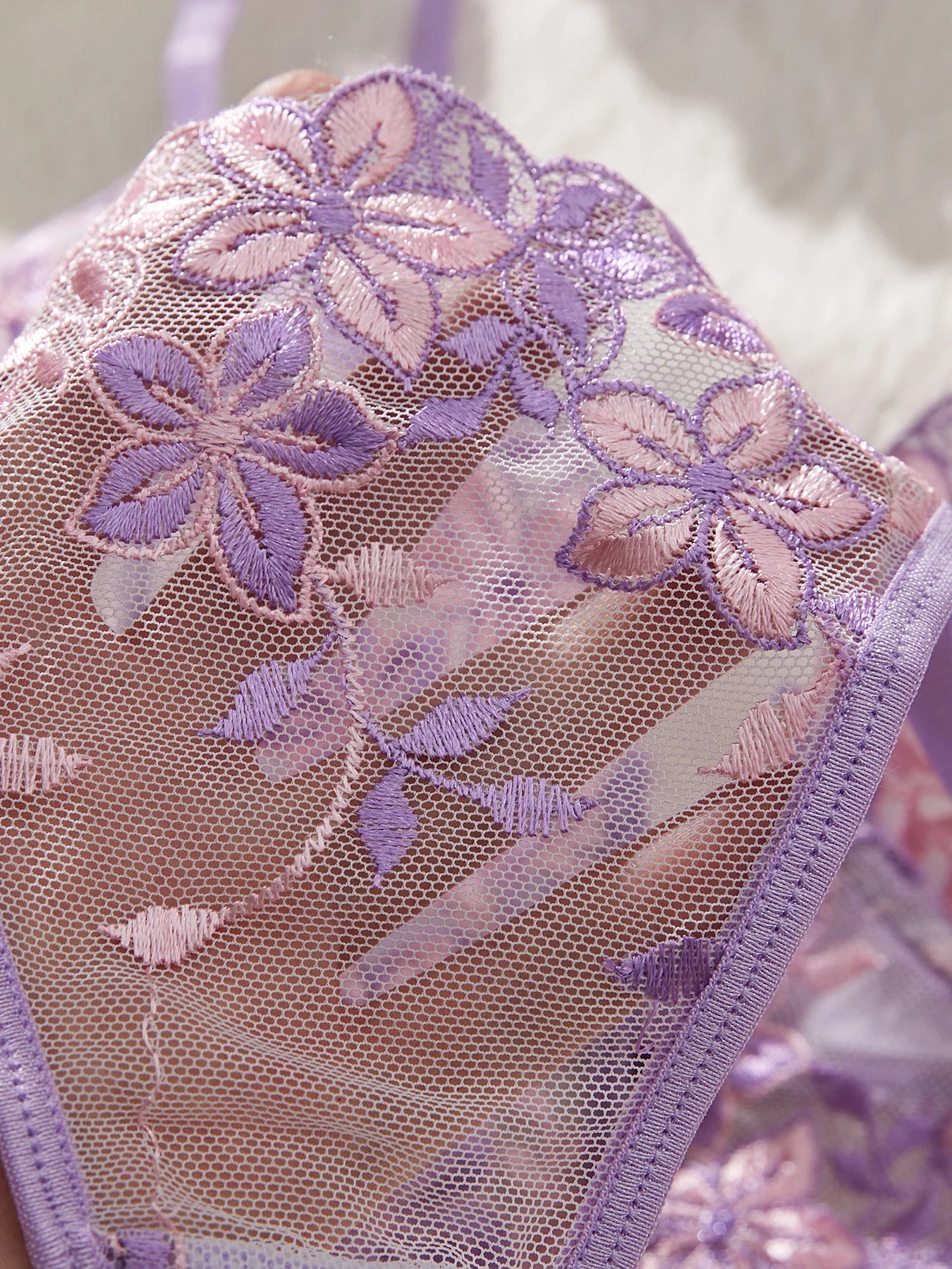 The Temptation of Valentine'S Eve Light Purple Danube Group Ladies Sexy Lingerie Bra Women'S Suit