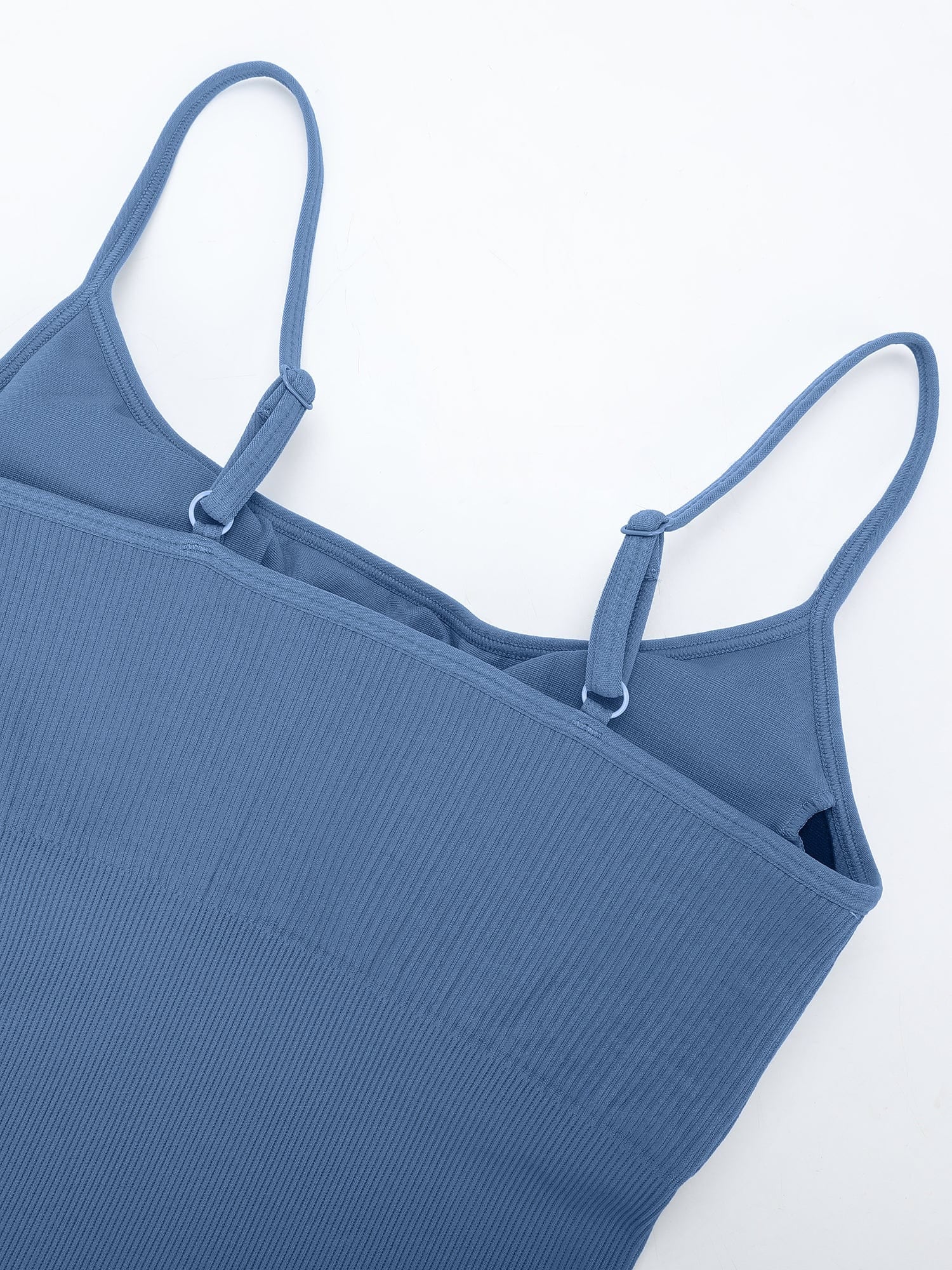 Wholesale Eco-Friendly🌿 Seamless Ribbed Tank Shapewear Romper with Adjustable Straps