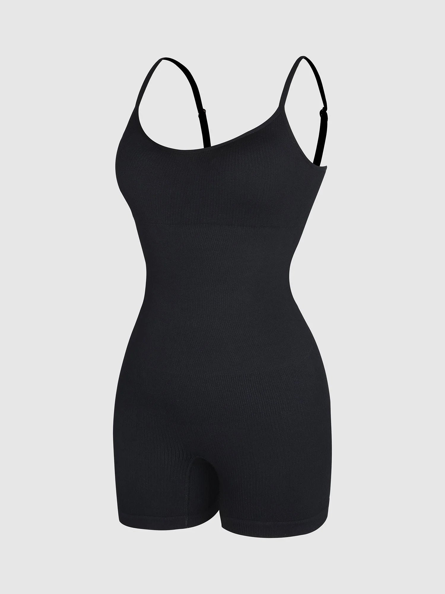 Wholesale Eco-Friendly🌿 Seamless Ribbed Tank Shapewear Romper with Adjustable Straps