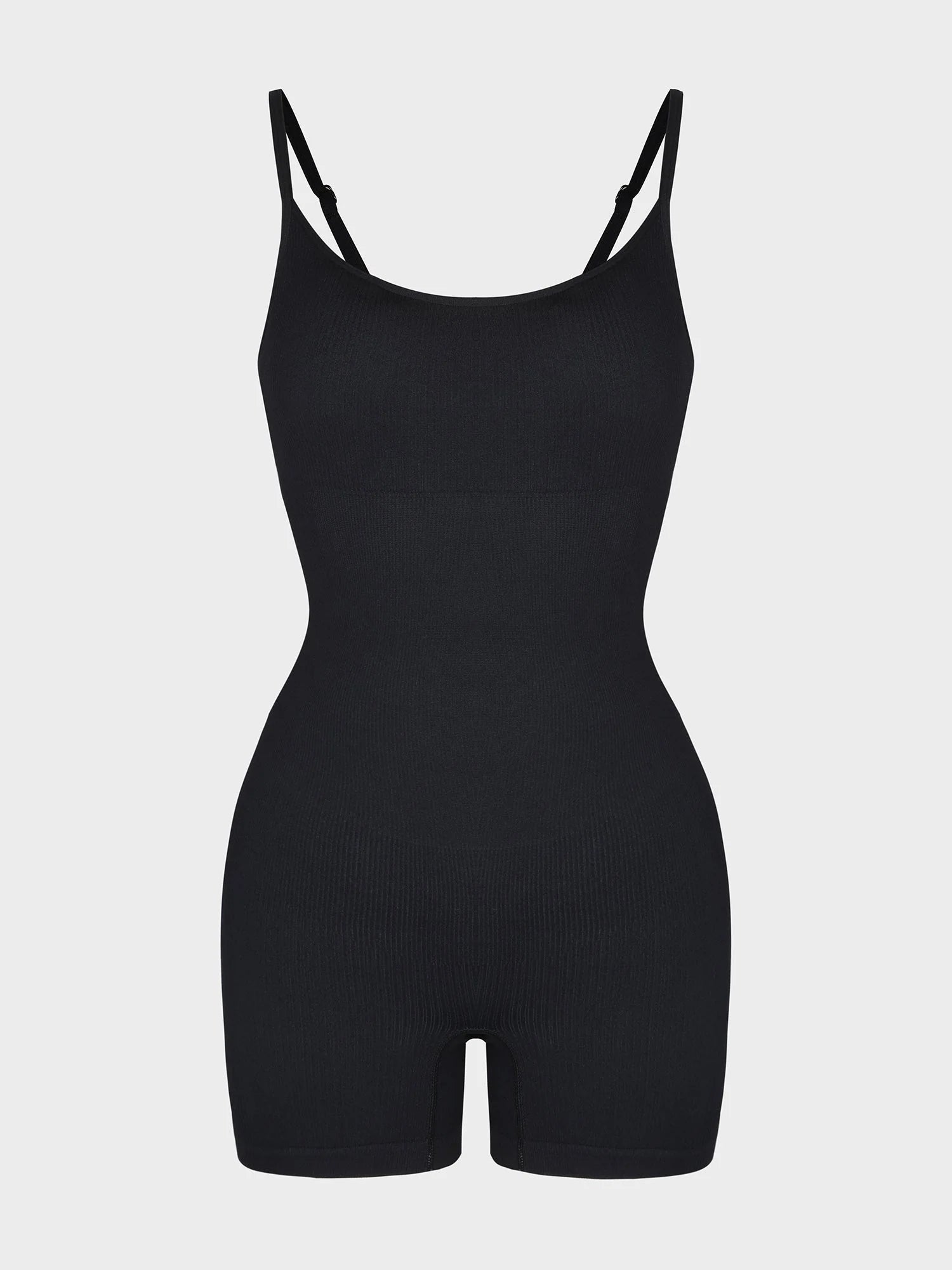 Wholesale Eco-Friendly🌿 Seamless Ribbed Tank Shapewear Romper with Adjustable Straps