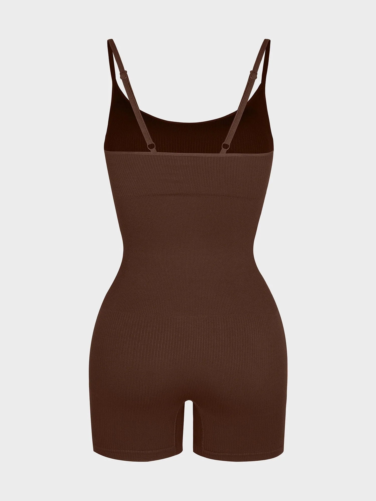 Wholesale Eco-Friendly🌿 Seamless Ribbed Tank Shapewear Romper with Adjustable Straps