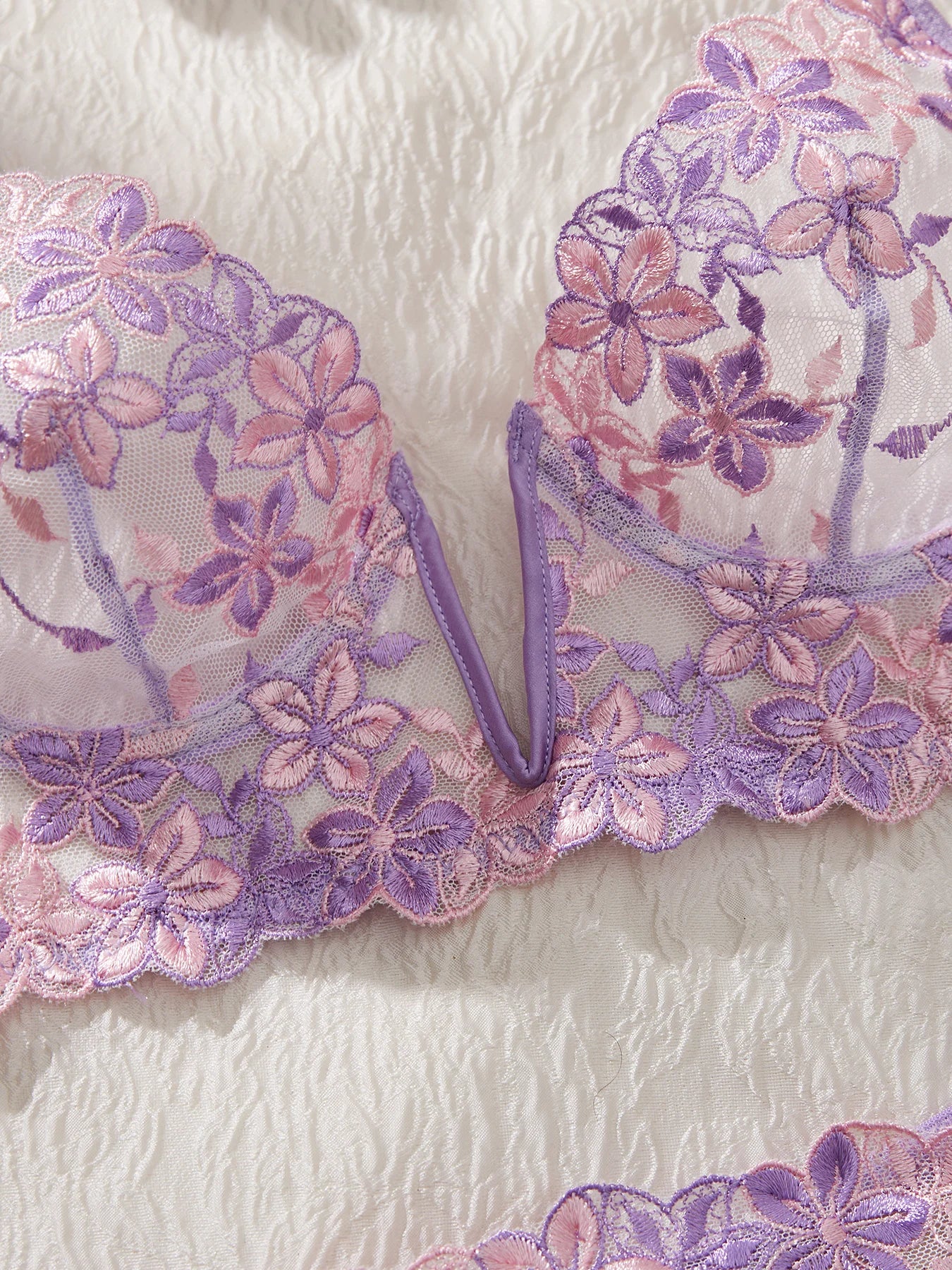 The Temptation of Valentine'S Eve Light Purple Danube Group Ladies Sexy Lingerie Bra Women'S Suit