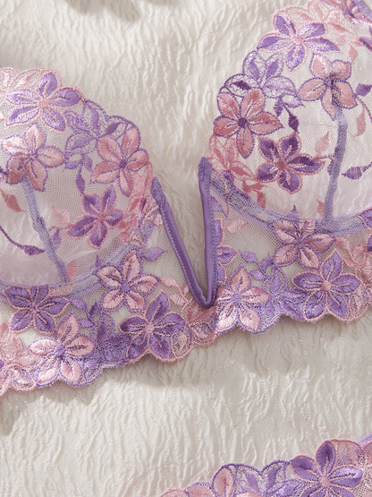The Temptation of Valentine'S Eve Light Purple Danube Group Ladies Sexy Lingerie Bra Women'S Suit