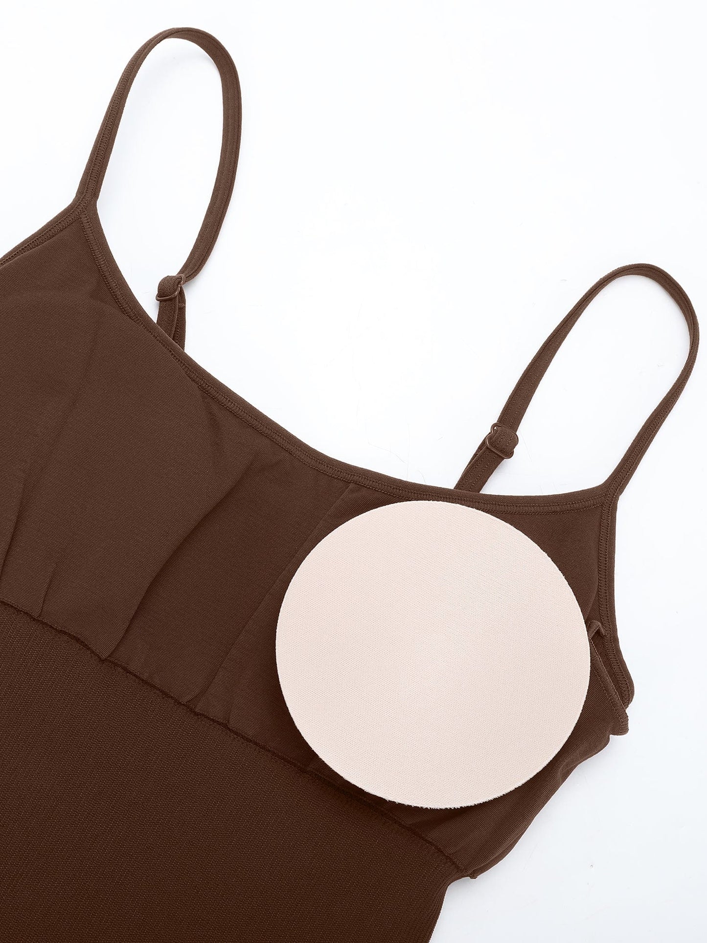 Wholesale Eco-Friendly🌿 Seamless Ribbed Tank Shapewear Romper with Adjustable Straps