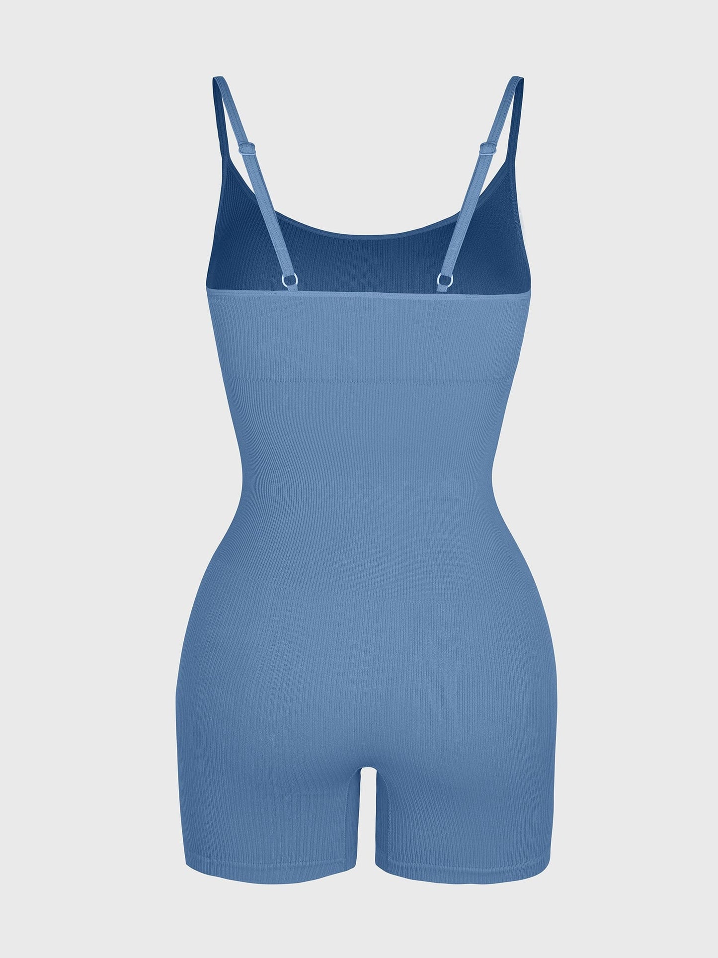 Wholesale Eco-Friendly🌿 Seamless Ribbed Tank Shapewear Romper with Adjustable Straps