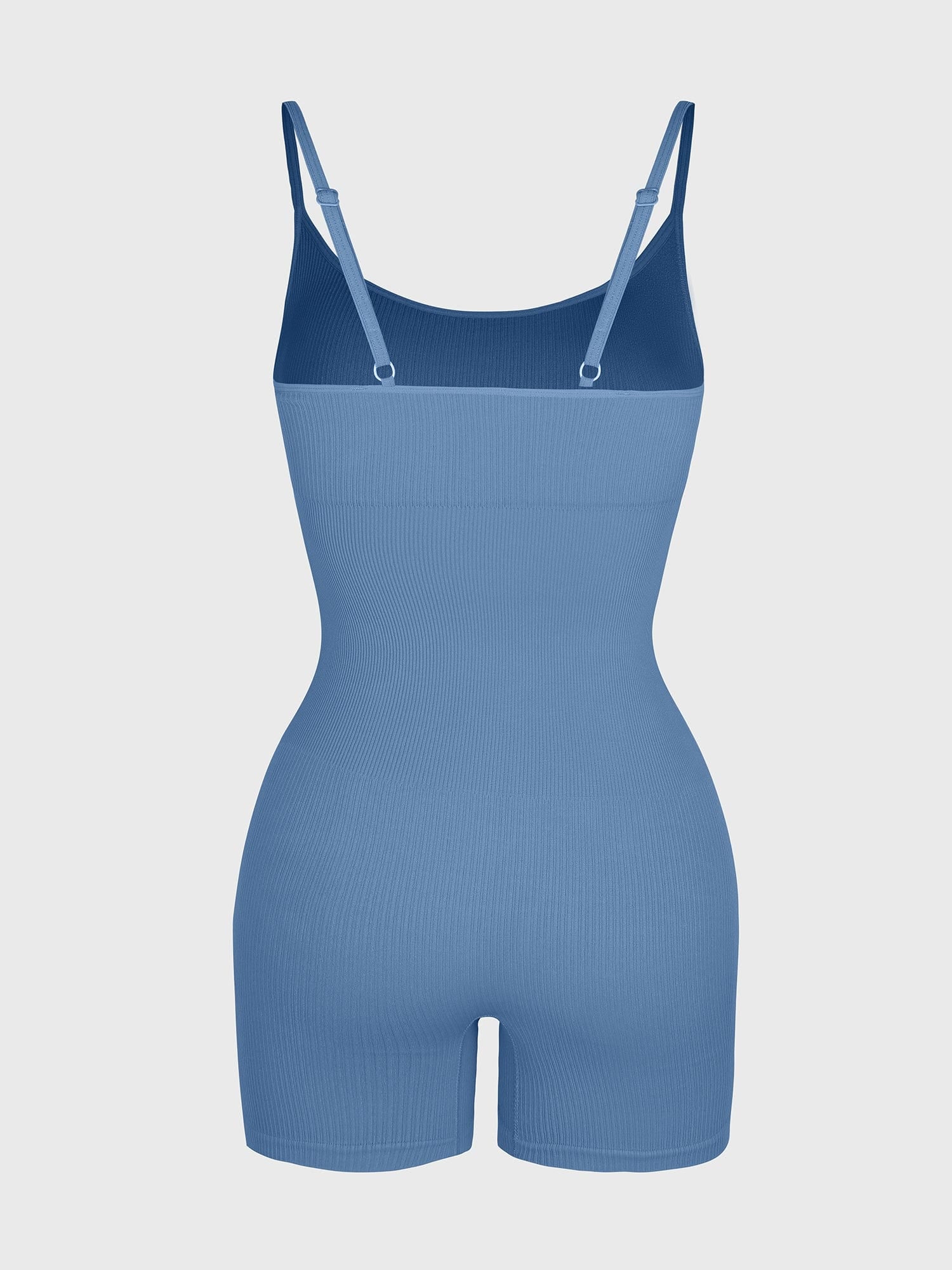 Wholesale Eco-Friendly🌿 Seamless Ribbed Tank Shapewear Romper with Adjustable Straps